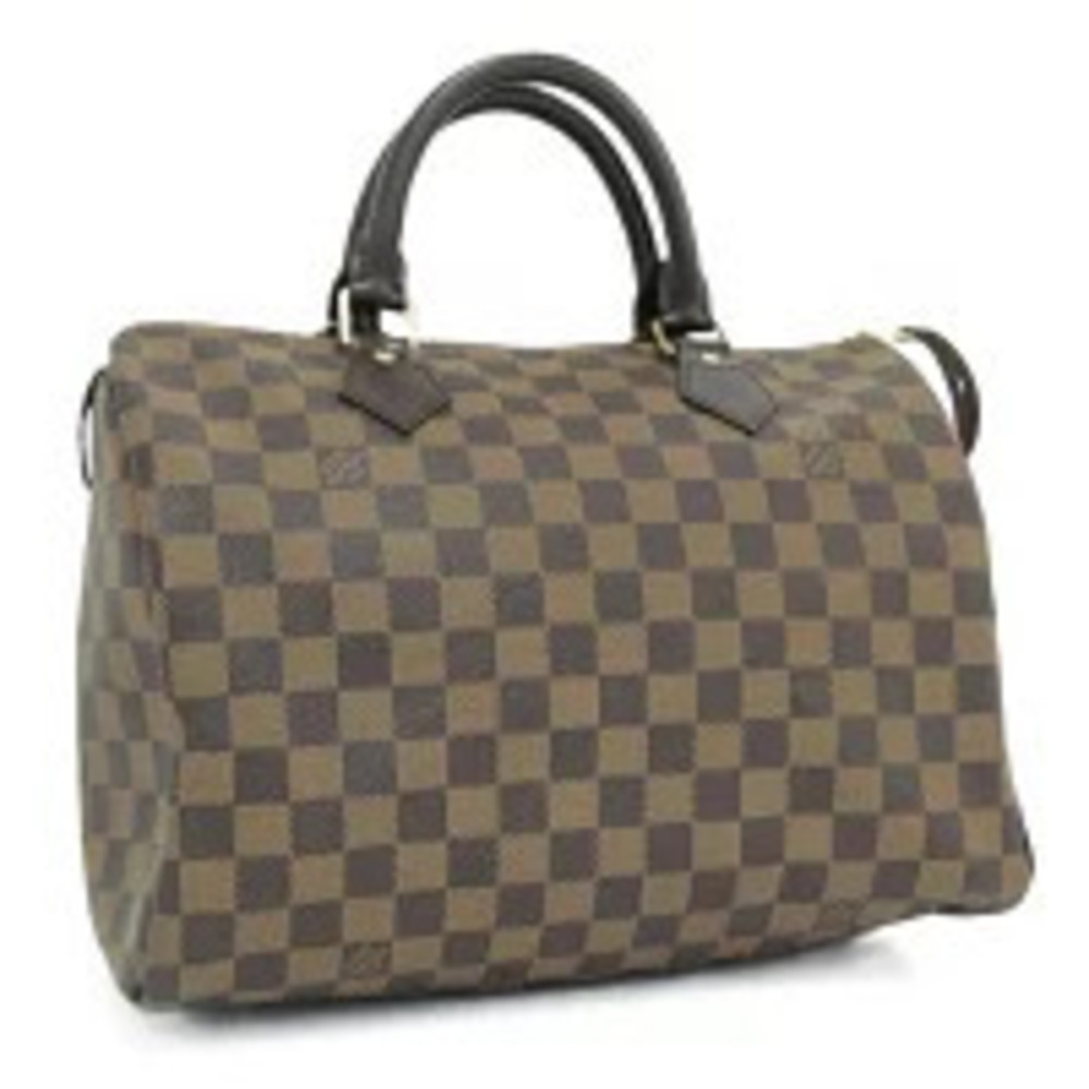 LOUIS VUITTON Speedy Damier Ebene Brown Handbag